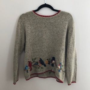 Northern Isles bird sweater